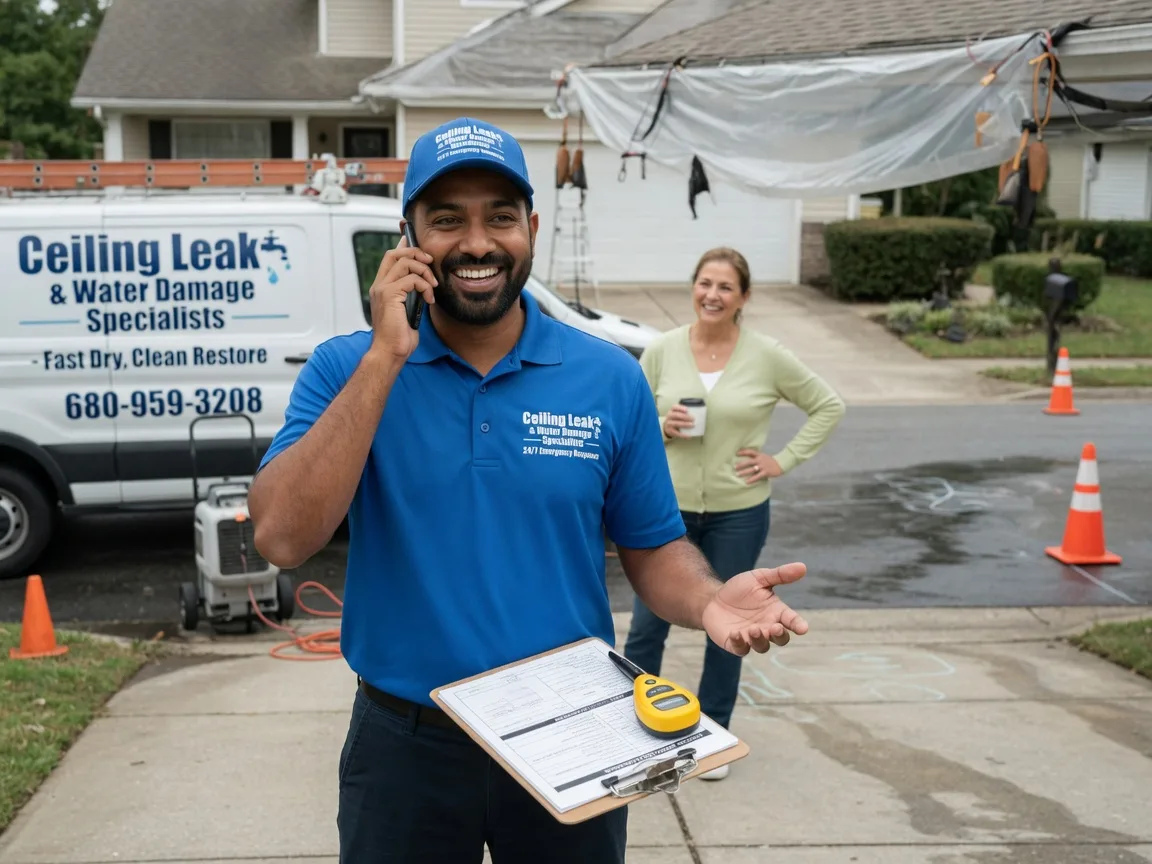 Ceiling Leak Cleanup Portage, IN FAQs